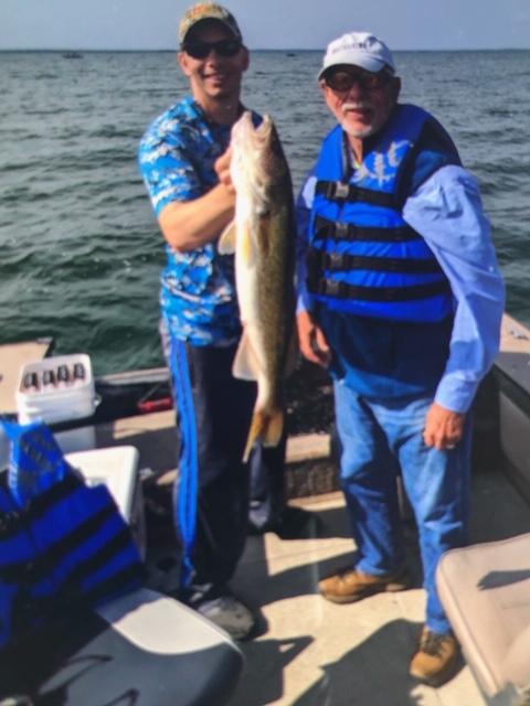 Leech Lake spinner Walleye, 27 incher